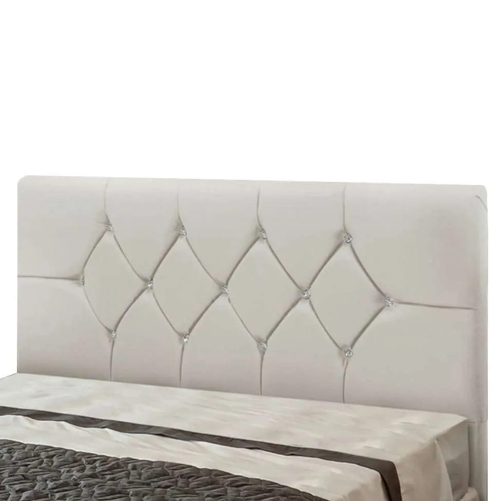 Cabeceira Queen Franca 160 Corino Branco 2500 SR Cabec — Cabec Queen Corino Brancoo 2500