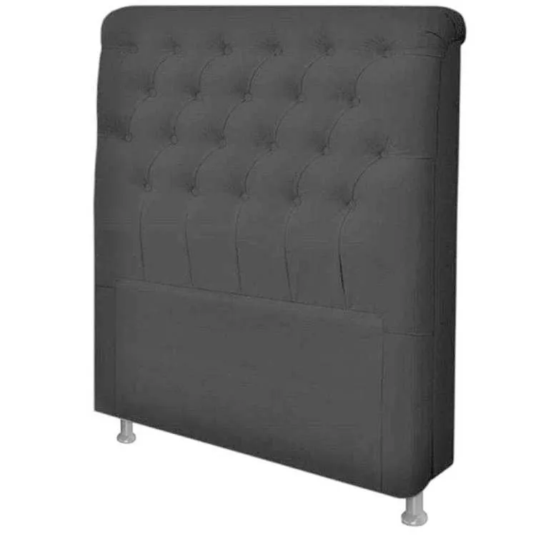 Cabeceira Solteiro Paris 90 Corino Marrom 2502 SR Cabec — Cabec Solt Veludo Chumbo 1704