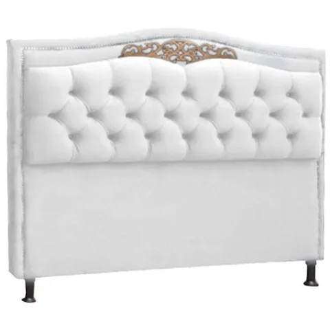 Cabeceira King Belize 195 Corino Branco 2500 SR Cabec