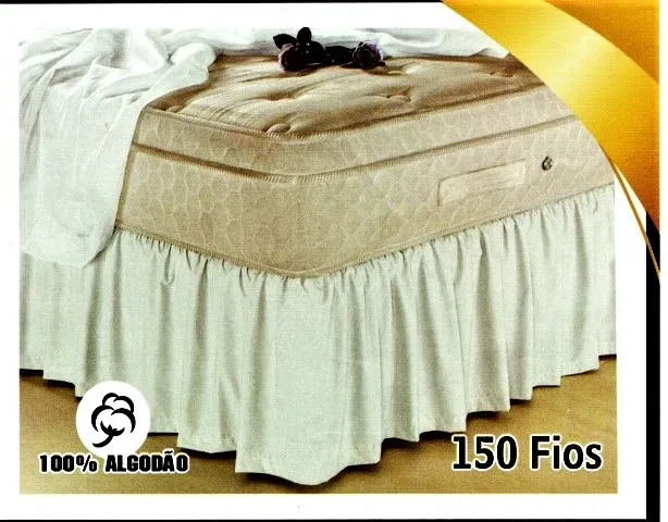Saia para Colchobox Casal 138x188x35 Sortidas Kauan Bordados — Padrão