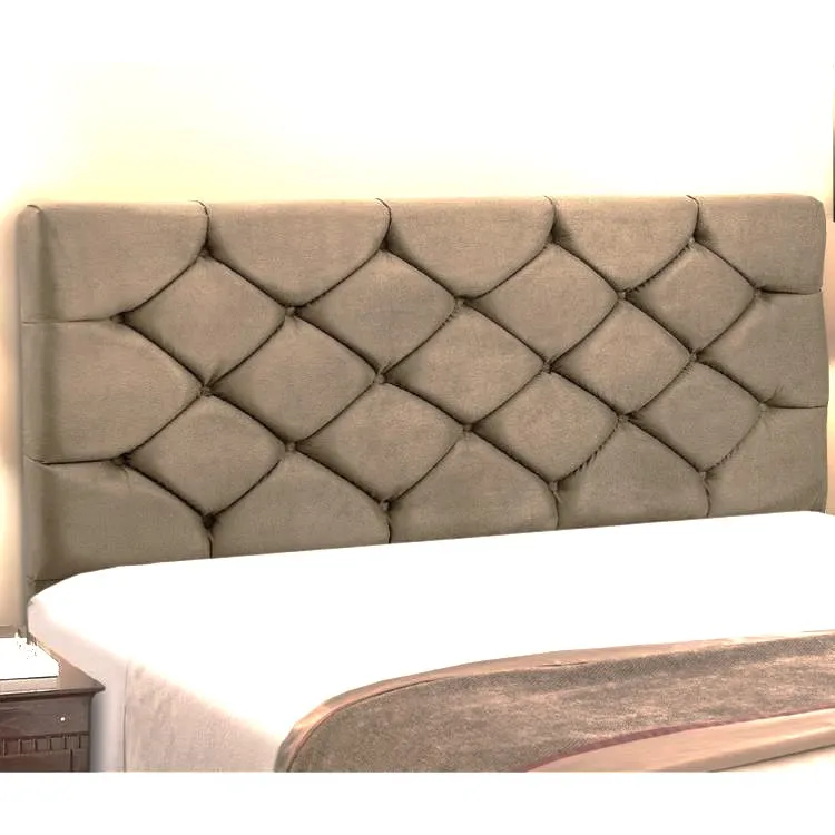 Cabeceira King Bony 195 SR Cabec — Veludo Suede Castor