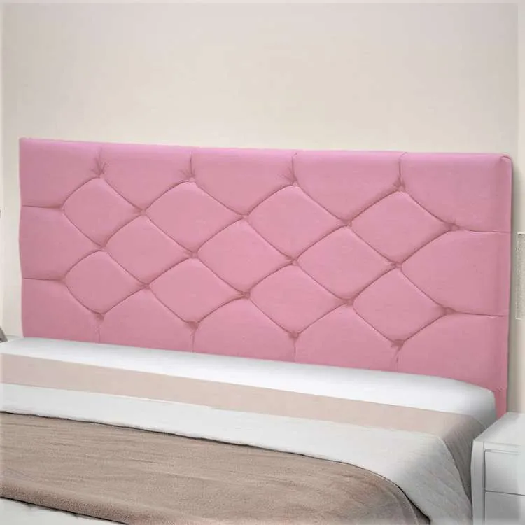 Cabeceira King Bony 195 SR Cabec — Veludo Luxor Rose
