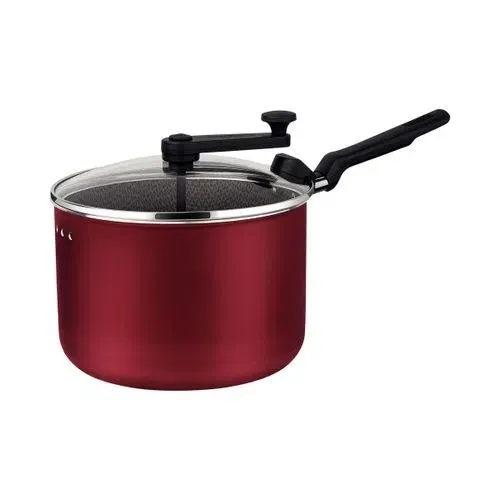 Pipoqueira Loreto Aluminio 20cm Grafite Tramontina — Pipoqueira 20cm - Vermelho