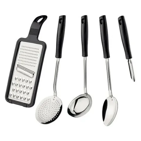 Utensilios Easy Inox Unidade a Escolha Preto Tramontina