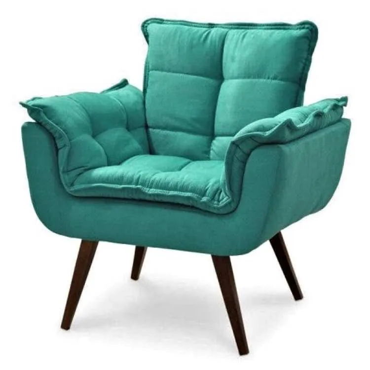 Poltrona Jamile Shalom — Turquesa-Tiffany