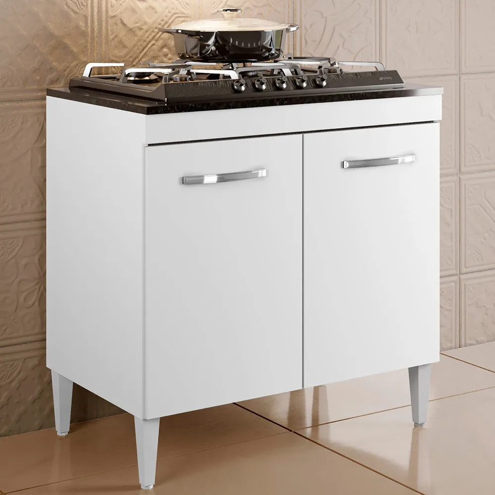 Balcao Sevilha para CookTop 5 Bocas Kaiki — Branco