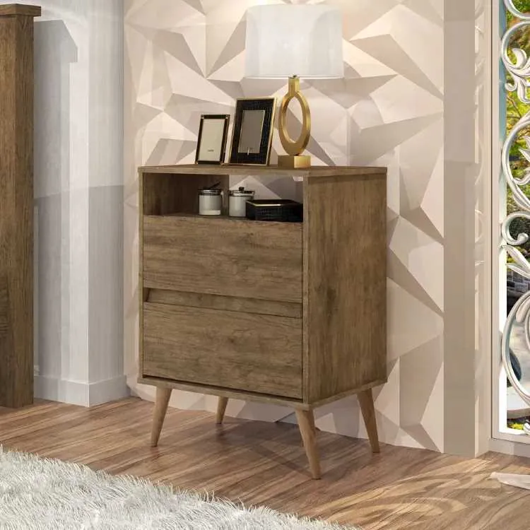 Mesa de Cabeceira Lotus 2G1N J&A Moveis — Jequitibá