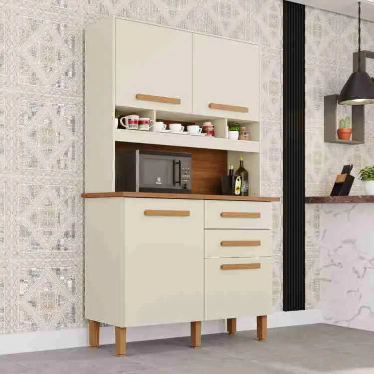 Kit Cozinha Sofia 4P2G Branco Imop — Branco Neve