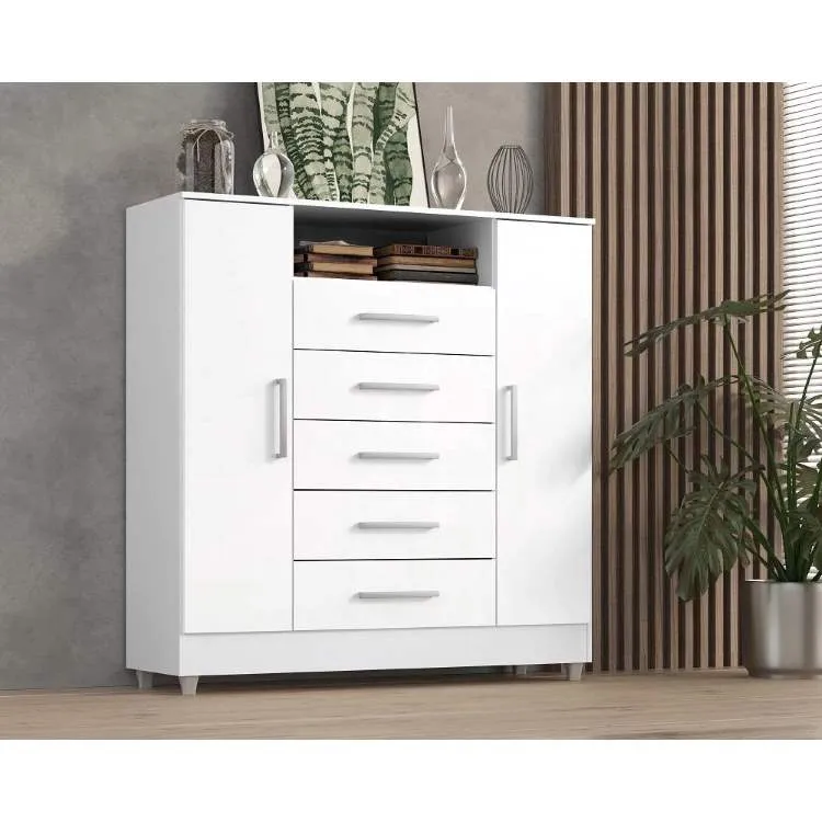 Comoda Isabele 5G2P1N Quarta Divisao — Branco