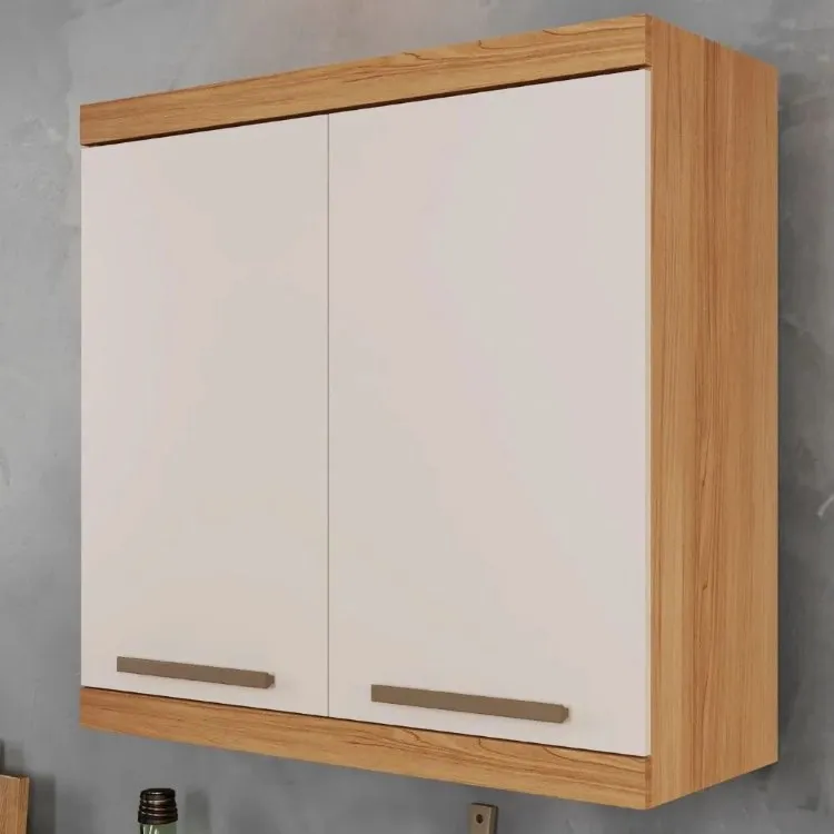 Armario Aereo Gold Master 2P Arte Moveis — Cinamomo/Off White