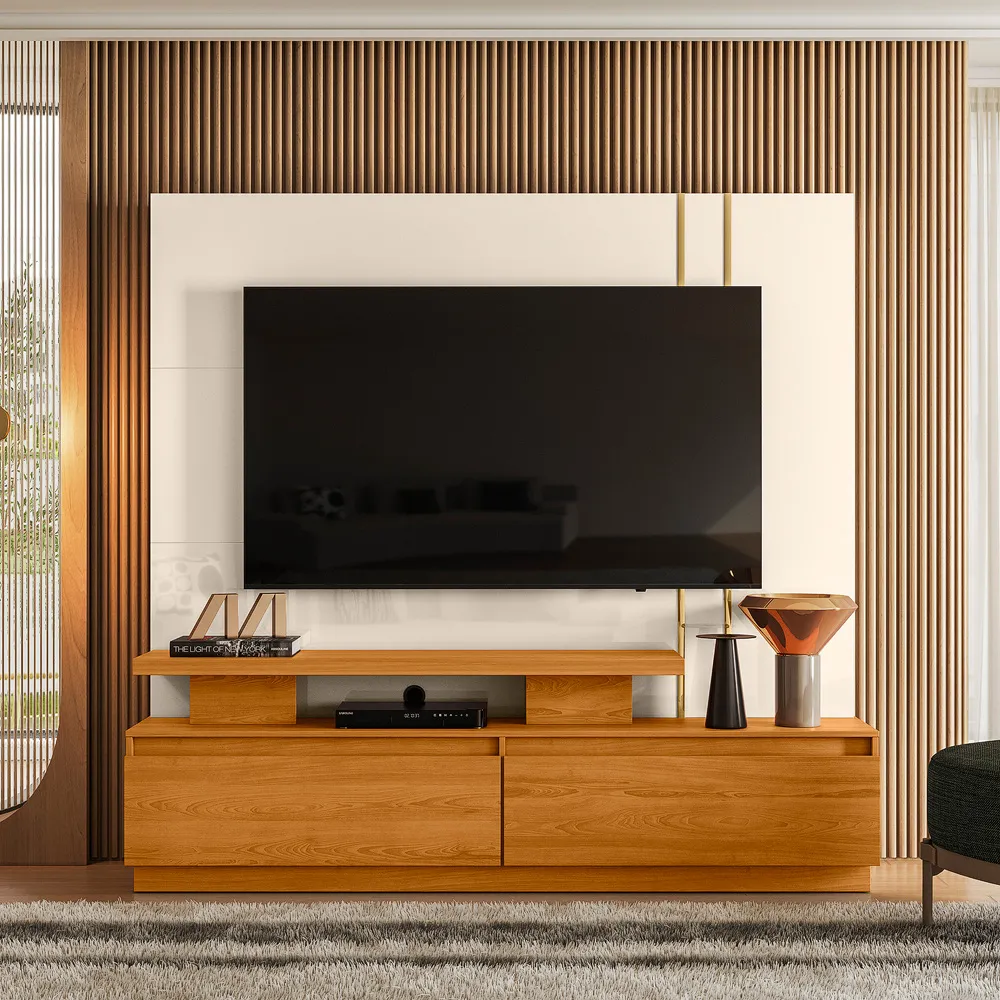 Home Theater New Apolo 183 Calacata.Off White Madetec — Cinamomo/Off White