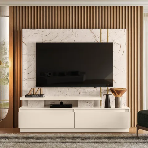 Home Theater New Apolo 183 Calacata.Off White Madetec