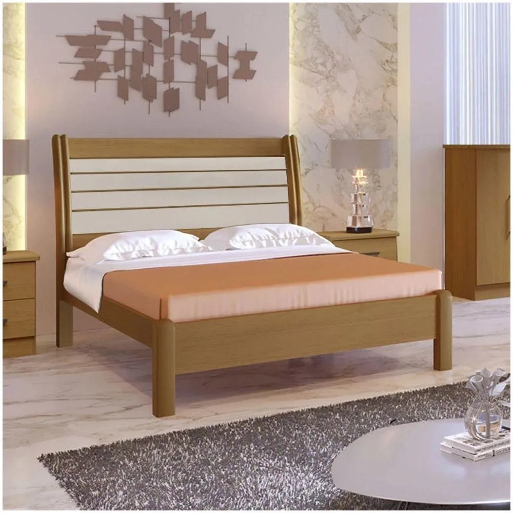 Cama Queen Esmeralda D Doro — Cinamomo/Off White