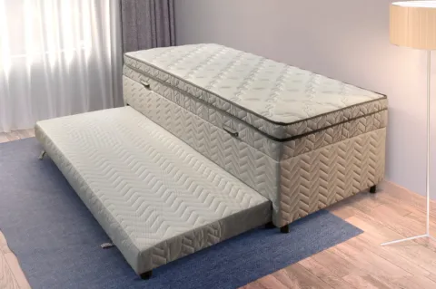 Colchobox Bau Solteiro Sublime Molas com Cama Auxiliar 88x63 Paropas