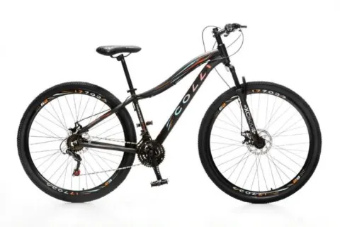 Bicicleta Colli Eudora Alum A29 21M Preto.Laranja EM Colli