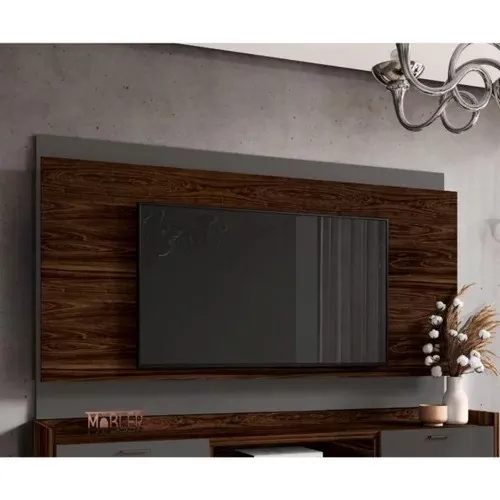 Painel Arcade 1.8 Palisandro.Cinza Regio Mobler — Painel Arcade 1.8 - Palisandro/Cinza Régio