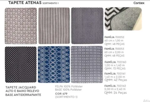 Tapete Atenas 140x200 Sortimento 1 Corttex