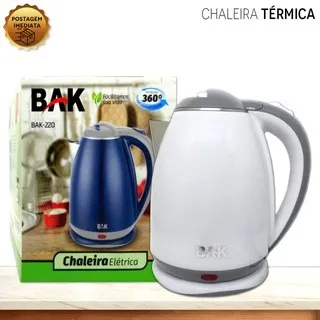 Chaleira Eletrica Bak 1.8 1100W Bak — Cores Sortidas
