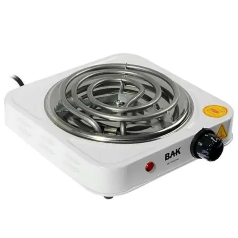 Fogareiro Eletrico Bak 1 Boca 127v 1000W Cores Sortidas Bak
