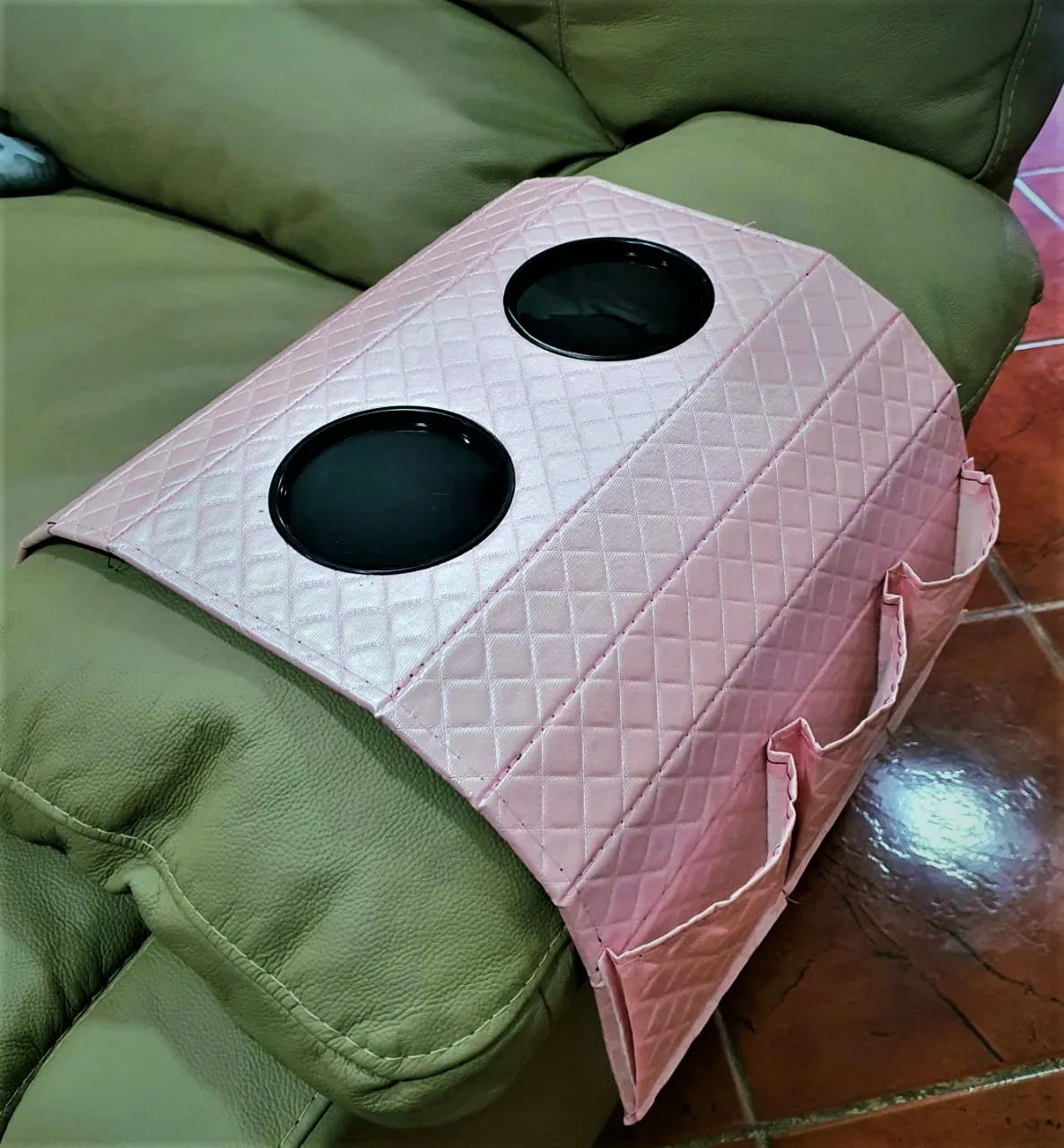 Bandeja Estafado 2Pt Copos e Controles Voga — Bandeja - Rosa Perolizado