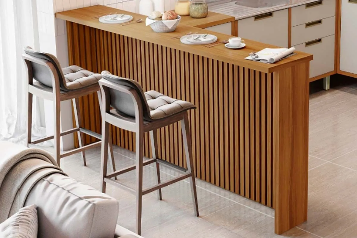 Painel de Ilha 120 para Cozinhas Nesher Freijo Nesher — Painel de Ilha 200 - Freijó