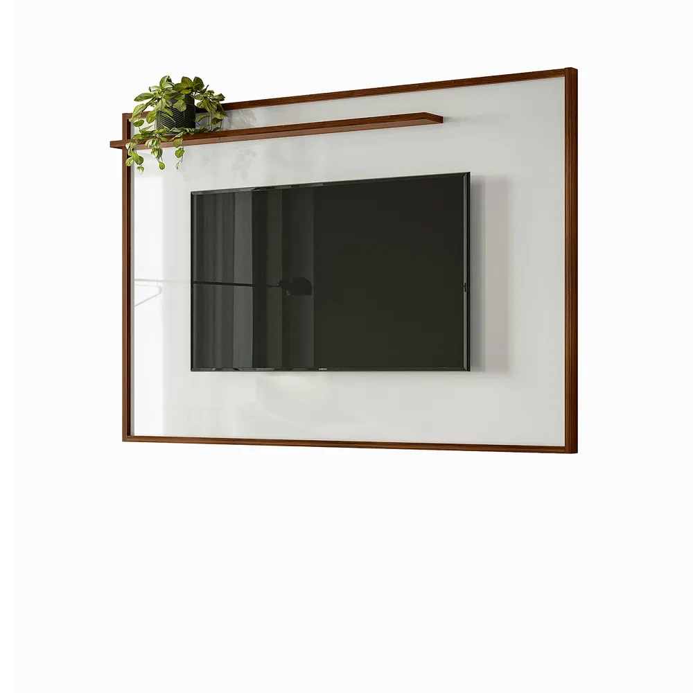Painel Genesis 1.9 Palisandro.Branco Mobler — Painel 1.9 - Palisandro/Branco