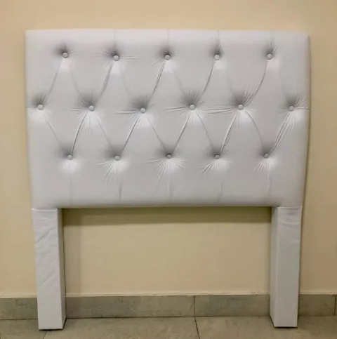 Cabeceira Queen Hera 160 Corino Branco SR Cabec