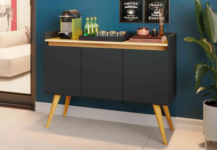 Buffet Gold 3P Mel.Perola Primus — Preto/Mel