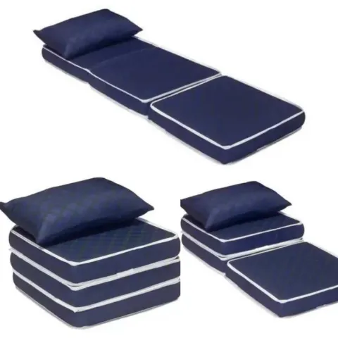 Vira Cama Solteiro 3x1 com Travesseiro 78x190x13 Ortobom