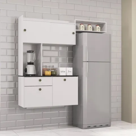Cozinha Suspensa Lara 4P1G Visualiz Interior Poquema