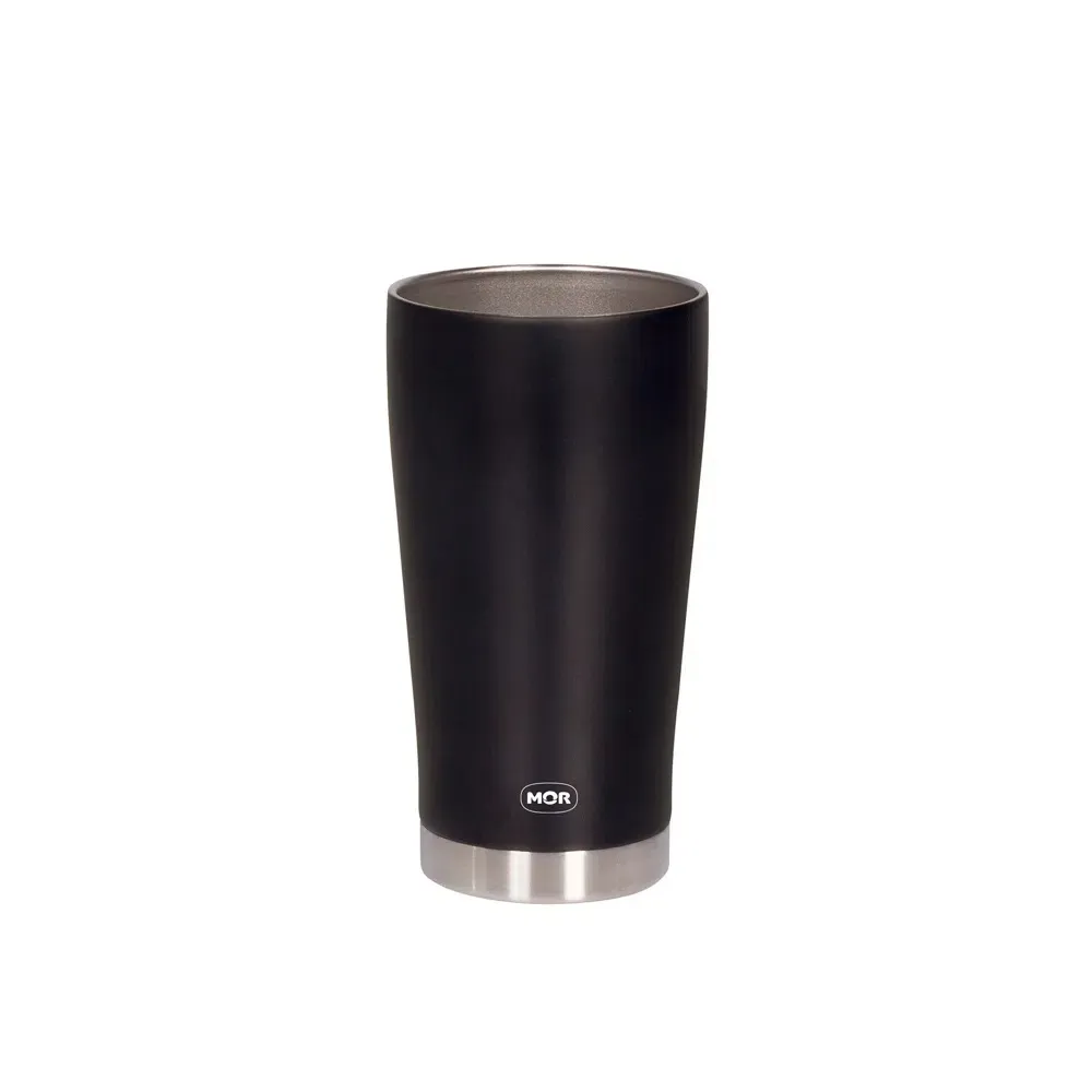 Copo Termico 400ml com Tampa Inox Metalurgica Mor — Copo Térmico 550,00m  s/ Tampa - Preto