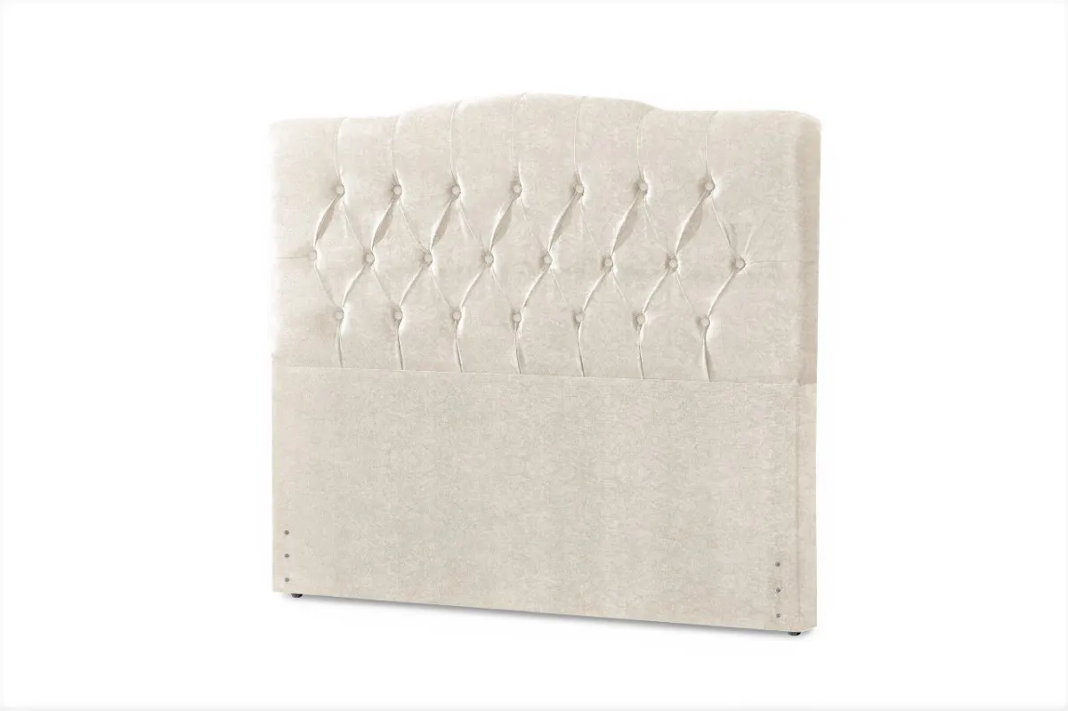 Cabeceira Queen Qebec 160 Corino Branco SR Cabec — Veludo Suede - Bege