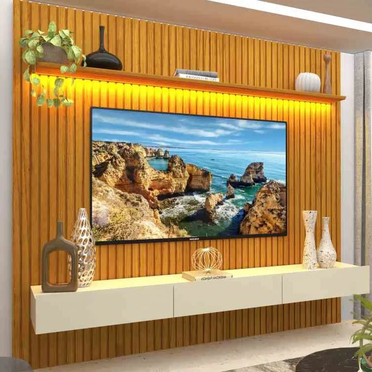 Home Nobre Ripado 230 1P3G com LED Naturale.Off White Gelius — Home Nobre Ripado 230 - Naturale/Off White