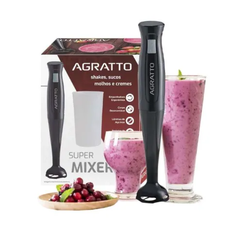 Super Mixer com Copo MXP01 127v 200W Preto Agratto