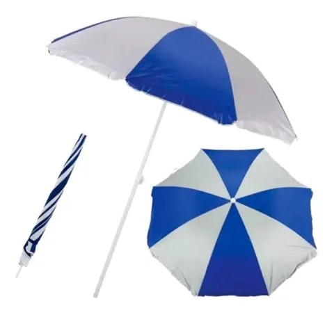 Guarda Sol Poliester 180 Azul.Prata Mor
