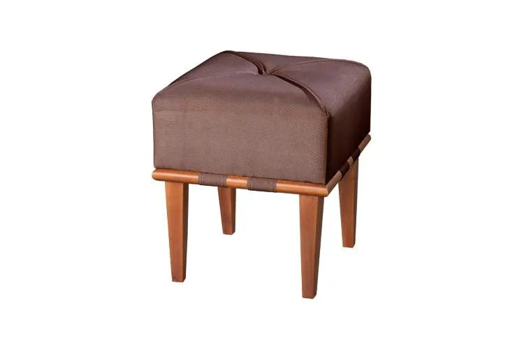 Puff Slim Idealle — Veludo Marrom - Inca 17