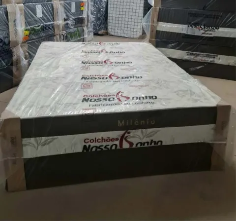 Colchobox Casal Milenio Semi Ortopedido 138x188x60 Nosso Sonho