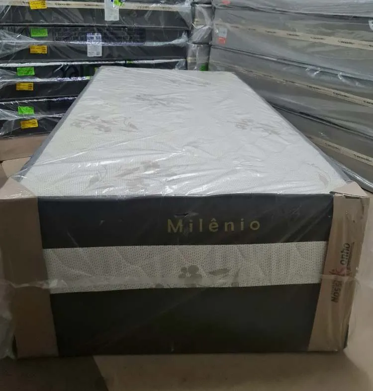 Colchobox Casal Milenio Semi Ortopedido 138x188x60 Nosso Sonho — Colchobox Solteiro - Marrom