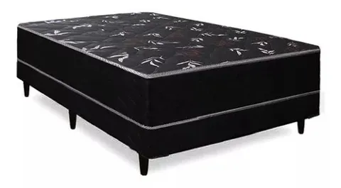 Colchobox Casal Orion Super Black138x188x52 SR Moveis