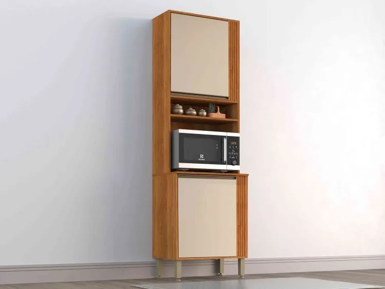 Aereo Geladeira Cozinha Perola 70 1N2G Branco Salleto — Torre Quente Pérola 66 2P2N - Cinamo/Off Wht