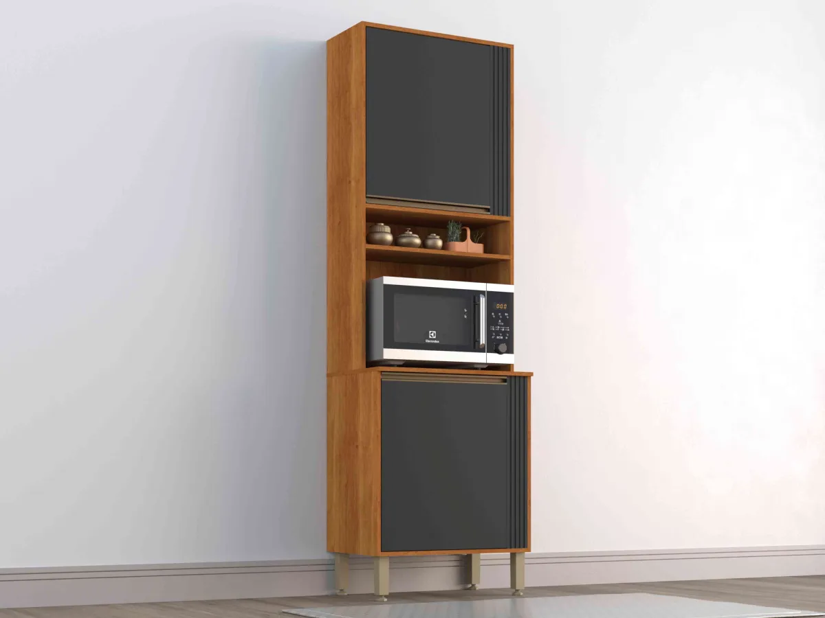 Aereo Geladeira Cozinha Perola 70 1N2G Branco Salleto — Torre Quente Pérola 66 2P2N - Cinamo/Preto