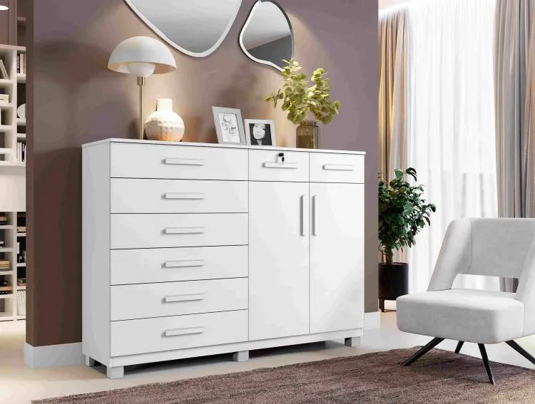 Comoda New Triunfo 8G2P Benetil — Branco