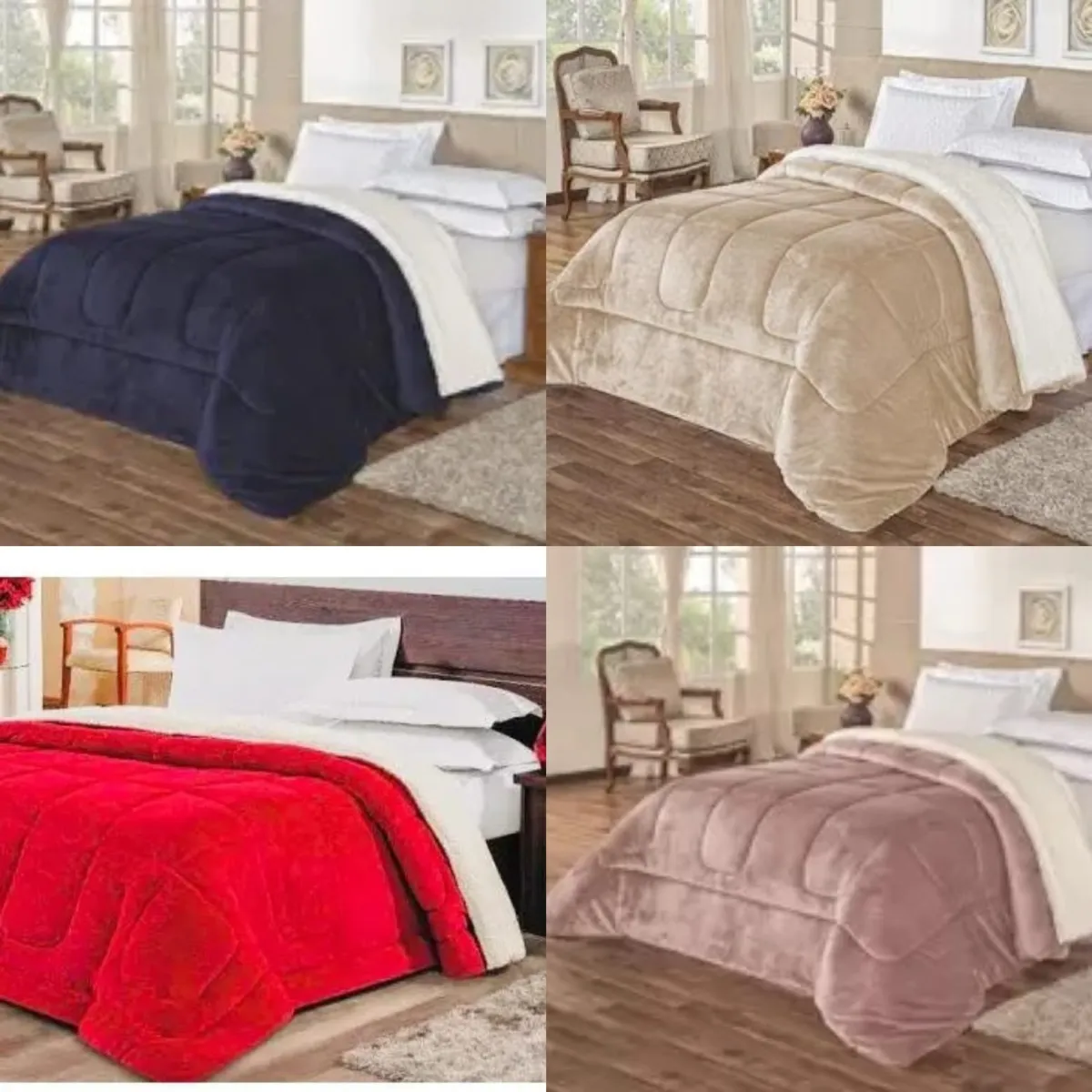 Coberdrom Casal Alaska Sherpa 200x240 Sortidos Marcelino Textil — Coberdom Queen 220x240  - Sortidos