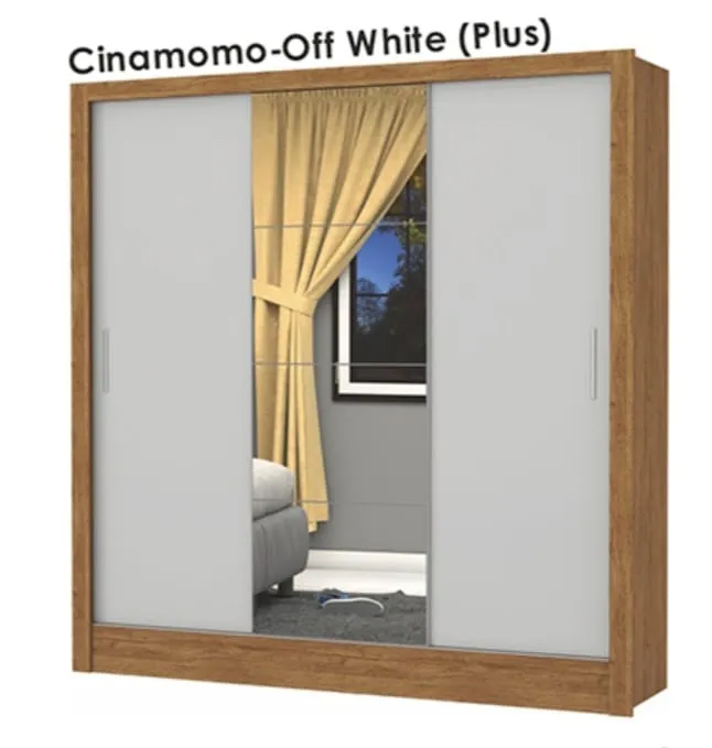 Kit de Espelho para Roupeiro Veneza ou Clara Plus Gold Carioca — CinamomoOff White