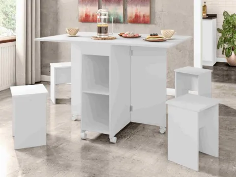 Mesa Dobravel Paris Lacca Zanzini Moveis