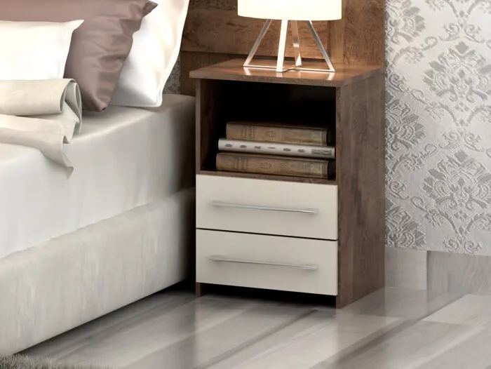 Criado Bruna 2G1N Quarta Divisao — Chocolate/Off White