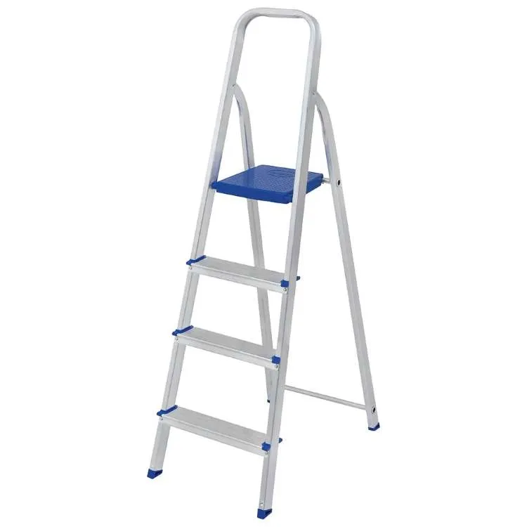 Escada Aluminio Dobravel 4 Degraus Metalurgica Mor — Escada 4 Degraus