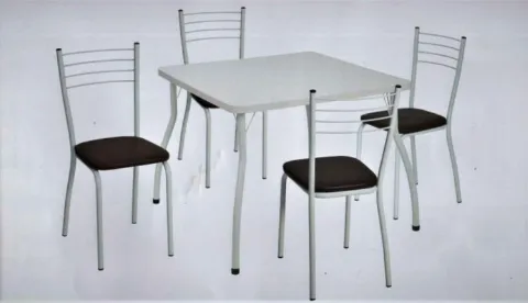 Mesa Fil MDP 90 4Cds PintEpoxi 13.1080 Branco Marrom Fil Tub