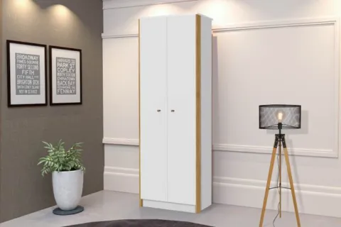 Multiuso Office 2P Branco.Nature J&A Moveis