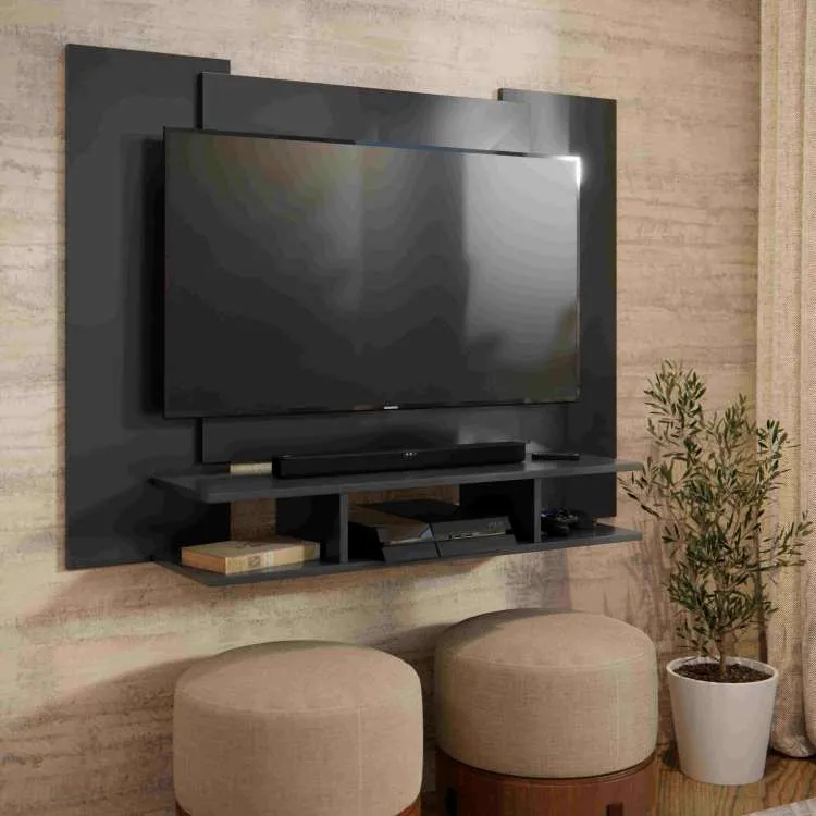 Painel EJ 120 EJ Moveis — Preto
